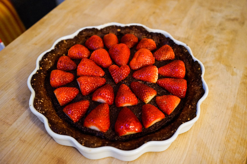 Chokolade-jordbær tærte-9852