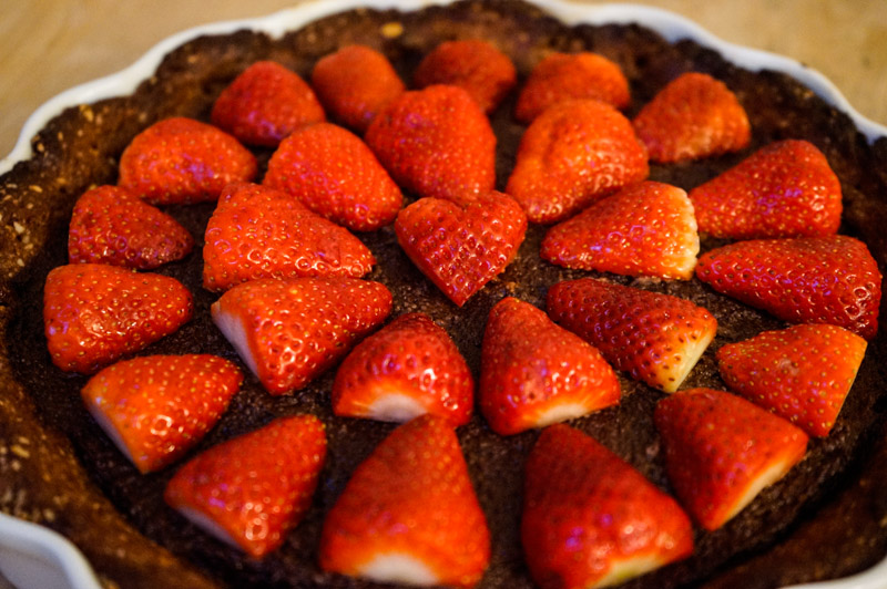 Chokolade-jordbær tærte-9856